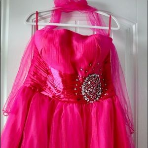 May Queen Couture Pink Formal Dress